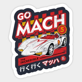 go mach 4 vintage Sticker